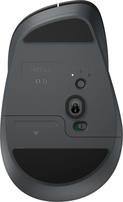 Logitech Signature Comfort Plus M850 L, Graphite, Logi Bolt, USB/Bluetooth