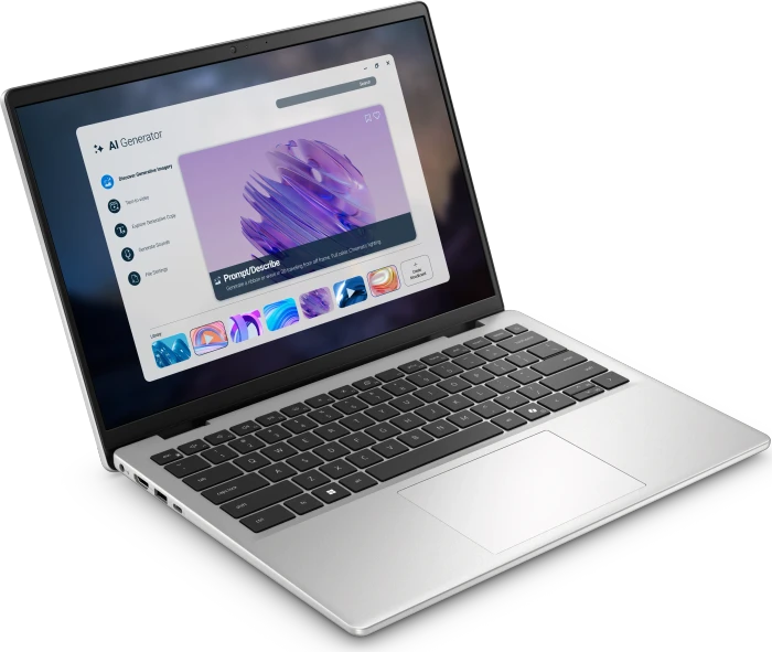 Dell Pro 14 Essential PV14255, Platinum Silver, Ryzen AI 5 330, 16GB RAM, 512GB SSD, DE, Aluminum