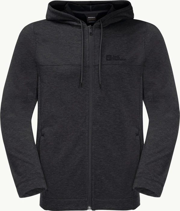 Jack Wolfskin Waldsee Hooded Jacke schwarz (Herren)