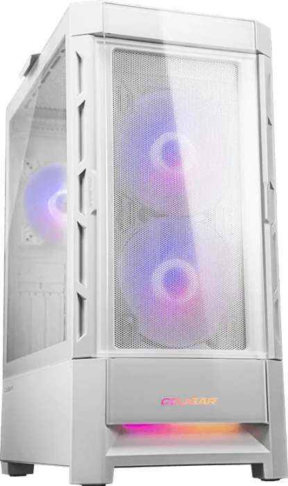Cougar Duoface RGB White, weiß, Glasfenster