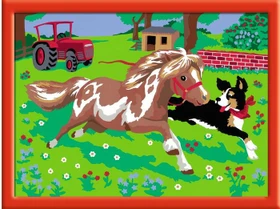 Ravensburger Malen nach Zahlen Pony Peppermint spielt