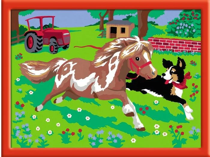 Ravensburger Malen nach Zahlen Pony Peppermint spielt