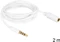 DeLOCK 3.5mm 4-Pin Klinke Verlängerungskabel weiß 2m Vorschaubild