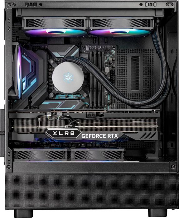 SilverStone Lucid 04, schwarz, Glasfenster