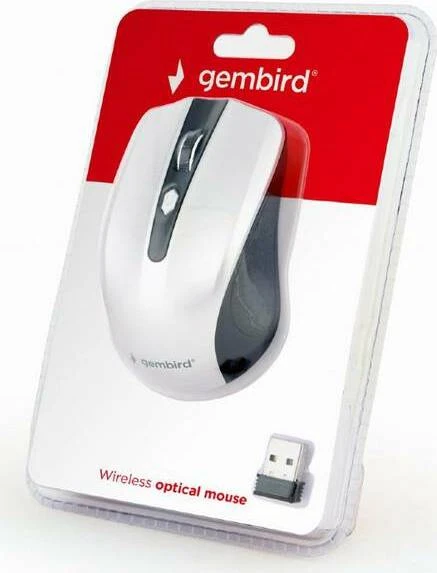 Gembird Wireless Optical Mouse 4B-04 schwarz/silber, USB