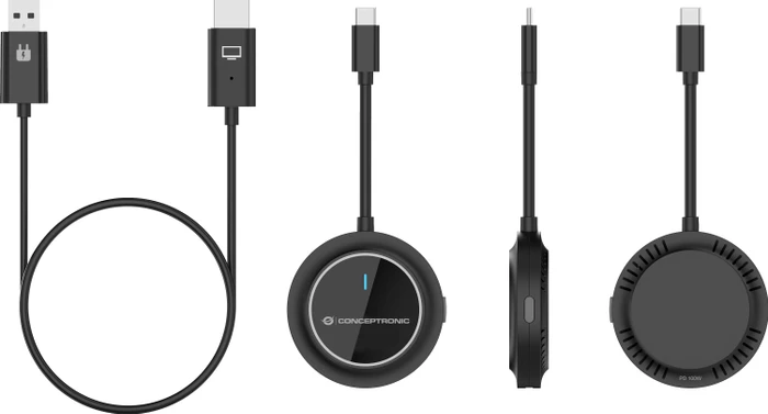 Conceptronic ATHERIC01B USB-C auf HDMI, Wireless Extender Kit Extender Set