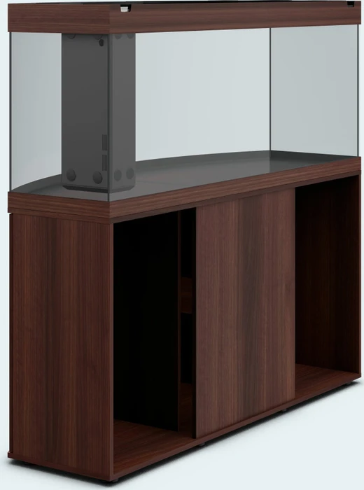 Juwel Vision 450 LED Aquarium-Set mit Unterschrank, dunkles Holz/dunkles Holz, 450l