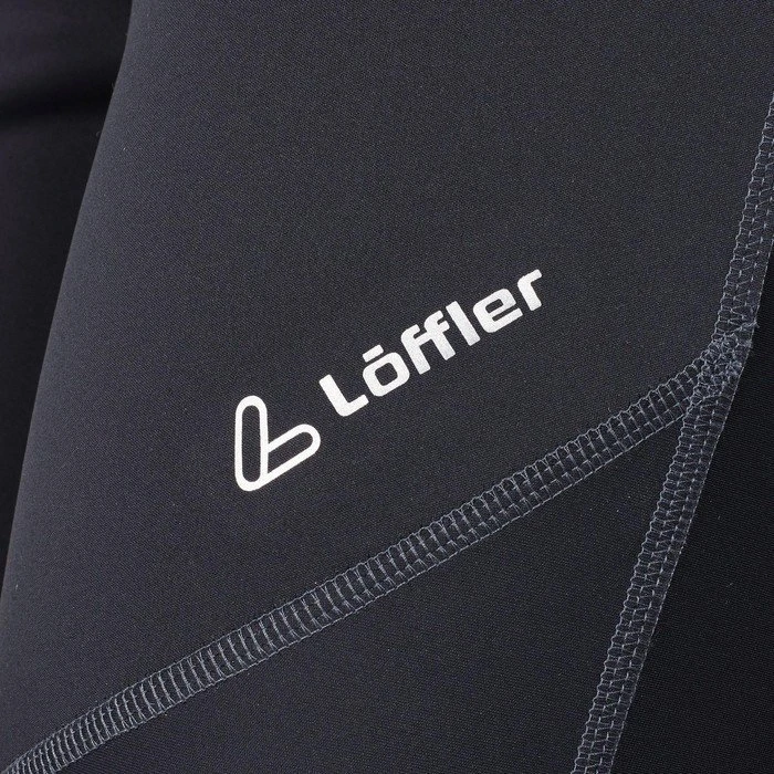 Löffler Windstopper Softshell Warm Tights Laufhose lang schwarz (Herren)