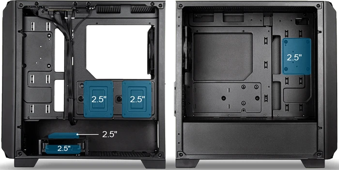 SilverStone Fara 312Z, schwarz, Glasfenster