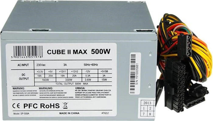 iBox Cube II Max 500W, ATX 2.2