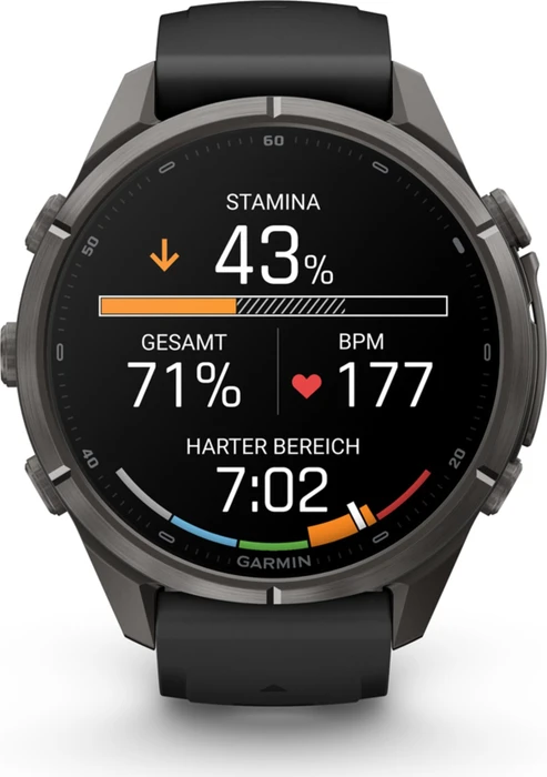 Garmin Fenix 9 Pro 43mm carbon grey dlc titanium/black-pebble grey