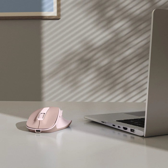 Hama MW-500 Ergonomic Silent Wireless rosa, USB