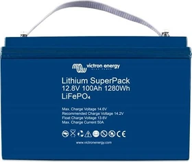 Victron Energy Lithium SuperPack 12.8V/100Ah High current (M8), 1.28kWh
