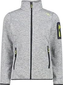 CMP Knit Tech Melange Fleece Jacke grey/limone (Damen)