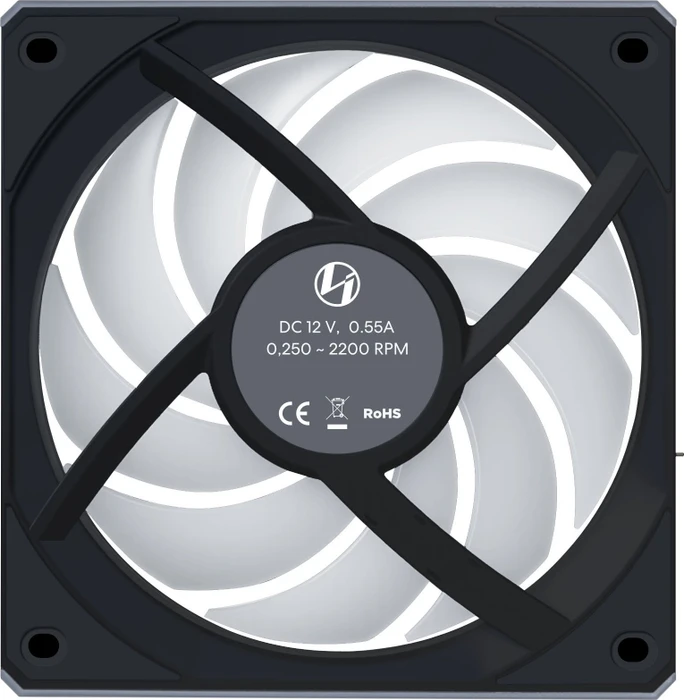 Lian Li Uni Fan CL Wireless Reverse Blade, schwarz, 120mm