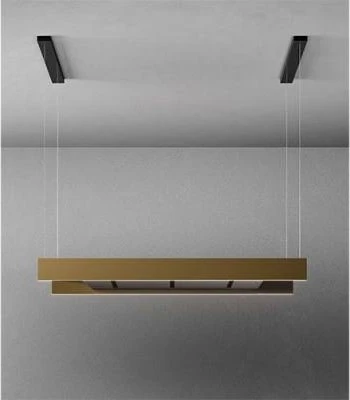 Falmec Light 120 Insel-Dunstabzugshaube bronze