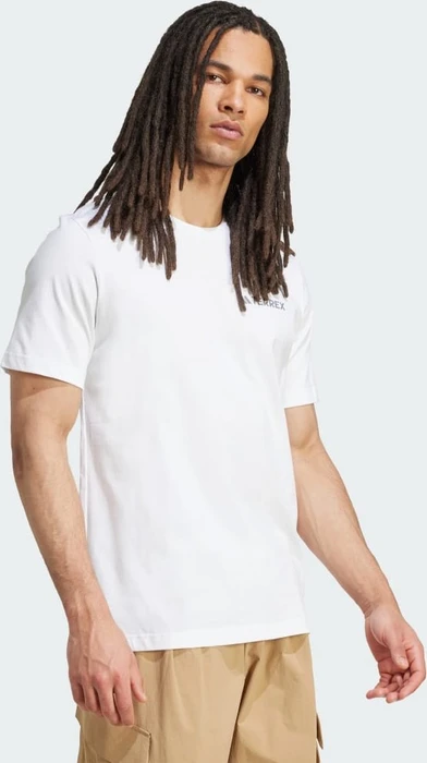 adidas Terrex Graphic T-Shirt kurzarm white/grey three (Herren)