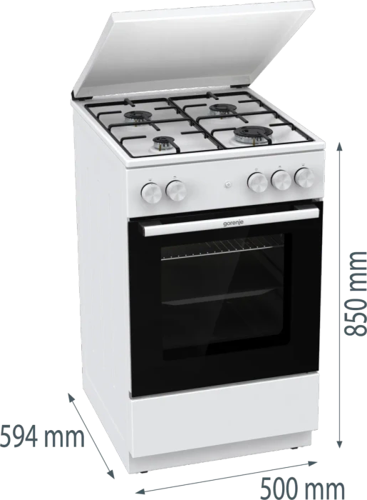 Gorenje GG5A14WJ Gasherd mit Gas-Kochfeld