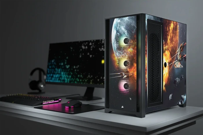 Corsair iCue 5000X RGB Signature Series Planetary, schwarz, Glasfenster