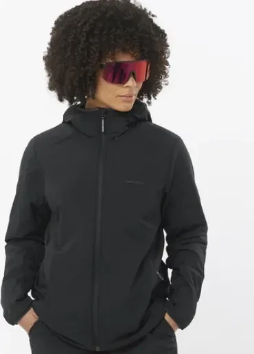 Salomon Mountain Flex Hooded Funktionsjacke deep black (Damen)