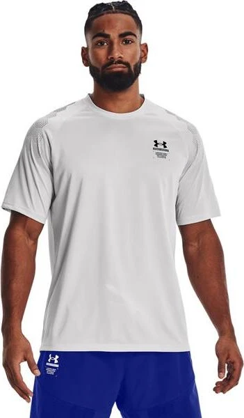 Under Armour ArmourPrint Funktionsshirt kurzarm halo gray/black (Herren)
