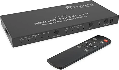 FeinTech HDMI eARC Pass Switch 4x1
