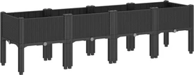 vidaXL Pflanzkasten 160x42cm schwarz