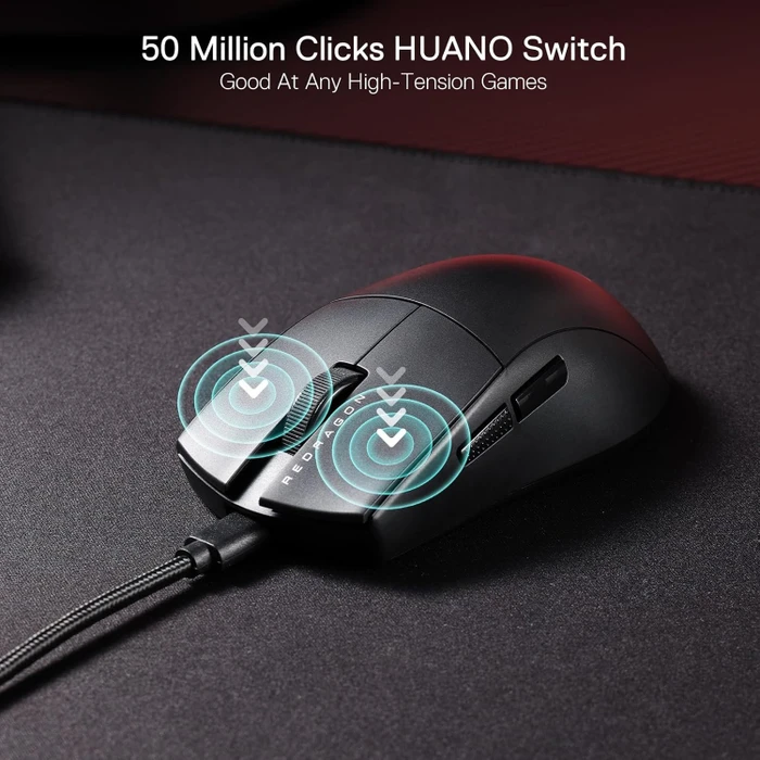 Redragon M996 K1NG 8K Ultra-Lightweight Wired Gaming Mouse schwarz, USB