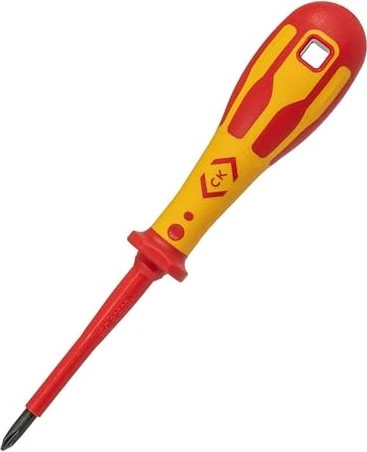 C.K Tools T49142-1 Dextro VDE Kreuzschlitz Schraubendreher, PH1x80mm