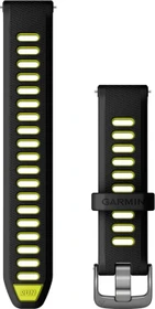 Garmin Schnellwechsel Ersatzarmband 110-175mm Silikon für Garmin Forerunner 265S black/amp yellow (010-11251-A3)