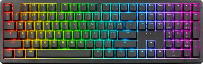 Ducky Zero 6108 Wireless, Classic Black, LEDs RGB, MX2A RGB BROWN, USB/Bluetooth, US