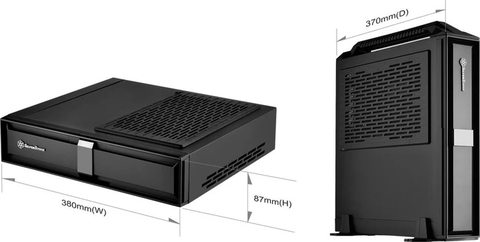 SilverStone Milo ML08, schwarz, Mini-ITX