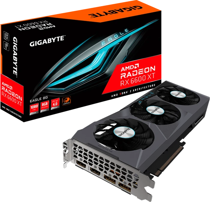 GIGABYTE Radeon RX 6600 XT Eagle 8G, 8GB GDDR6, 2x HDMI, 2x DP