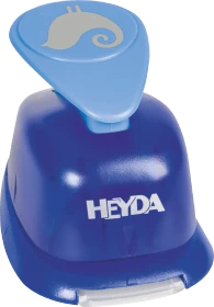 Heyda Hebel-Motivstanzer groß, Vogel, blau, 25mm