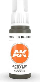 AK-Interactive 3rd Gen Acrylic Colors Acrylic Modelling Colors US dark green, 17ml