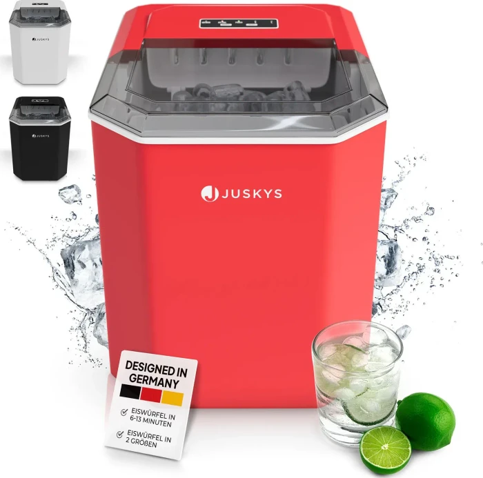 Juskys IceOracle Eiswürfelbereiter rot