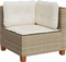vidaXL Eck-Gartensofa mit Kissen Vorschaubild