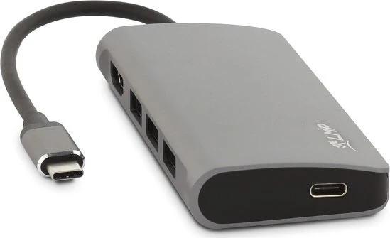 LMP USB-C Video Hub, 5-Port, USB-C 3.0 [Stecker], space gray