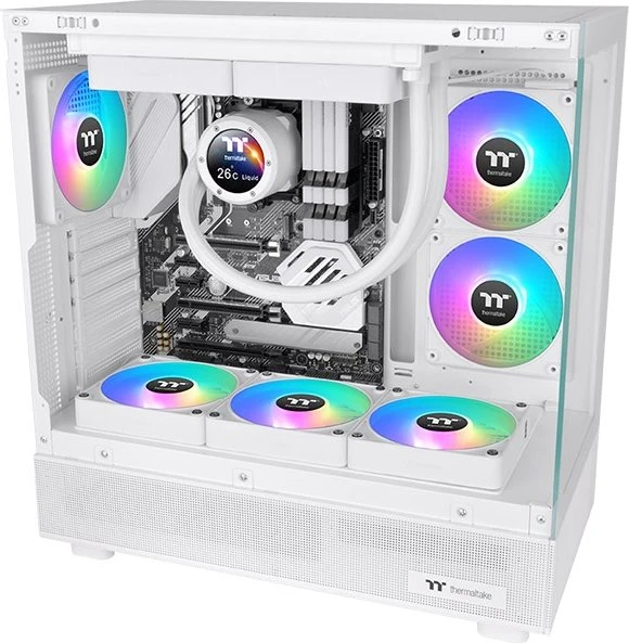 Thermaltake CT120 EX ARGB Sync Snow White, weiß, 120mm, 3er-Pack