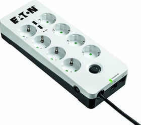 Eaton Protection Box 8 USB Tel@ DIN, 8-fach, 1.5m, weiß/schwarz