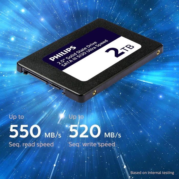 Philips S130 Ultra Speed Internal SSD 2TB, 2.5" / SATA 6Gb/s