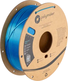 Polymaker PolyLite Silk PLA, Caribbean Sea Blue-Green, Spule, 1.75mm, 1.00kg