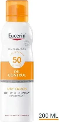 Eucerin Sun Oil Control Body Dry Touch Spray LSF50, 200ml