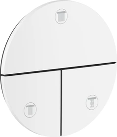 Hansgrohe Axor ShowerSelect ID rund Kontrollfeld Ventil für 3 Verbraucher mattweiß