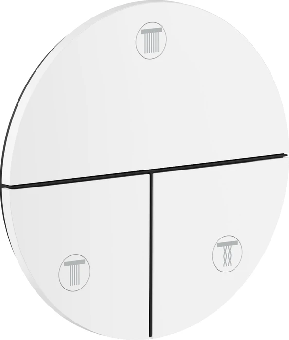 Hansgrohe Axor ShowerSelect ID rund Kontrollfeld Ventil für 3 Verbraucher mattweiß