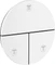 Hansgrohe Axor ShowerSelect ID rund Kontrollfeld Ventil für 3 Verbraucher mattweiß Vorschaubild