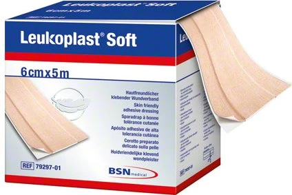 BSN medical Leukoplast Soft Wundverband, 6cm x 5m, 1 Stück