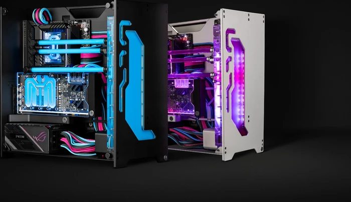 EK Water Blocks EK-Quantum Torsion A60 Black Limited Edition, schwarz, Glasfenster