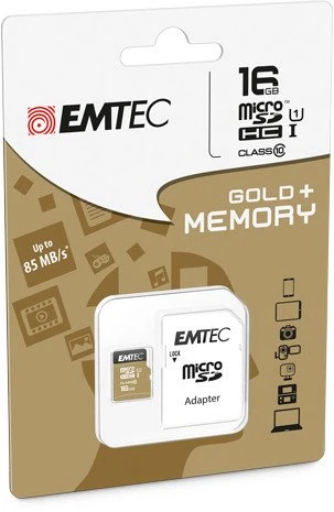 Emtec EliteGold R90/W20 16GB Kit, UHS-I U1, Class 10