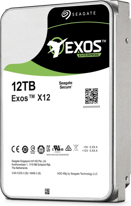 Seagate Exos X X12 12TB, 24/7, 512e / 3.5" / SATA 6Gb/s